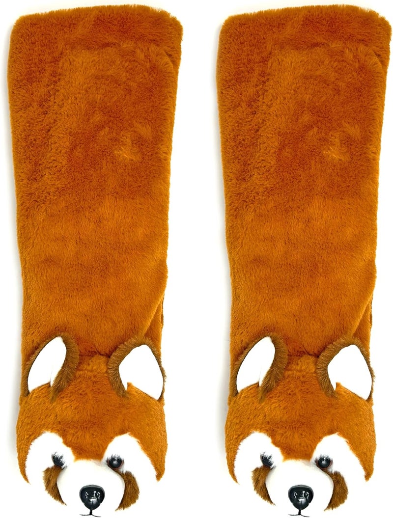 ooohyeah Kids’ Funny Fuzzy Animal Slipper Socks, Cute Soft Non-Slip Warm Socks for Girls & Boys, Size 1-5 - Image 1